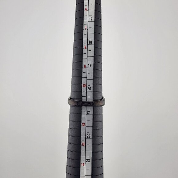 Minimalist Black Stainless Steel Ring (New) - Picture 6 of 9